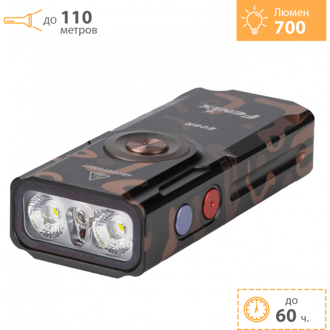 Фонарь-брелок FENIX E06R граффити E06RGF